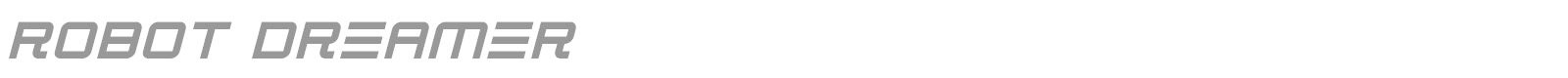 Robot Dreamer font preview